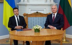 Зеленский проводит встречу с президентом Литвы