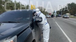 Киев заблокирован. На въездах меряют температуру, образовались гигантские пробки. Обновляется