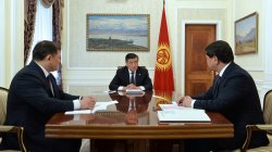 Президент Жээнбеков обсудил со спикером ЖК и премьером планы на постпандемический период