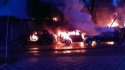 В Одессе сгорело кафе с ретро-автомобилями